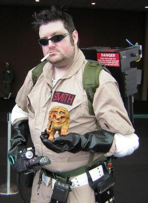 Torvald with Ghostbuster